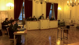 L’’appareil judiciaire de l’armée est déployé au deuxième étage de l’Hôtel de Ville d’Yverdon-les-Bains ©PHV