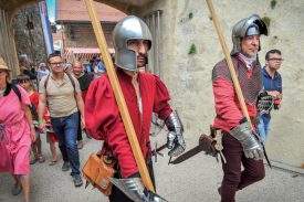 Plusieurs compagnies médiévales ont contribué à animer la fête. ©Carole Alkabes